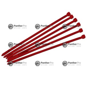 100 COLLIERS NYLON ROUGE 300MM X 4.8MM